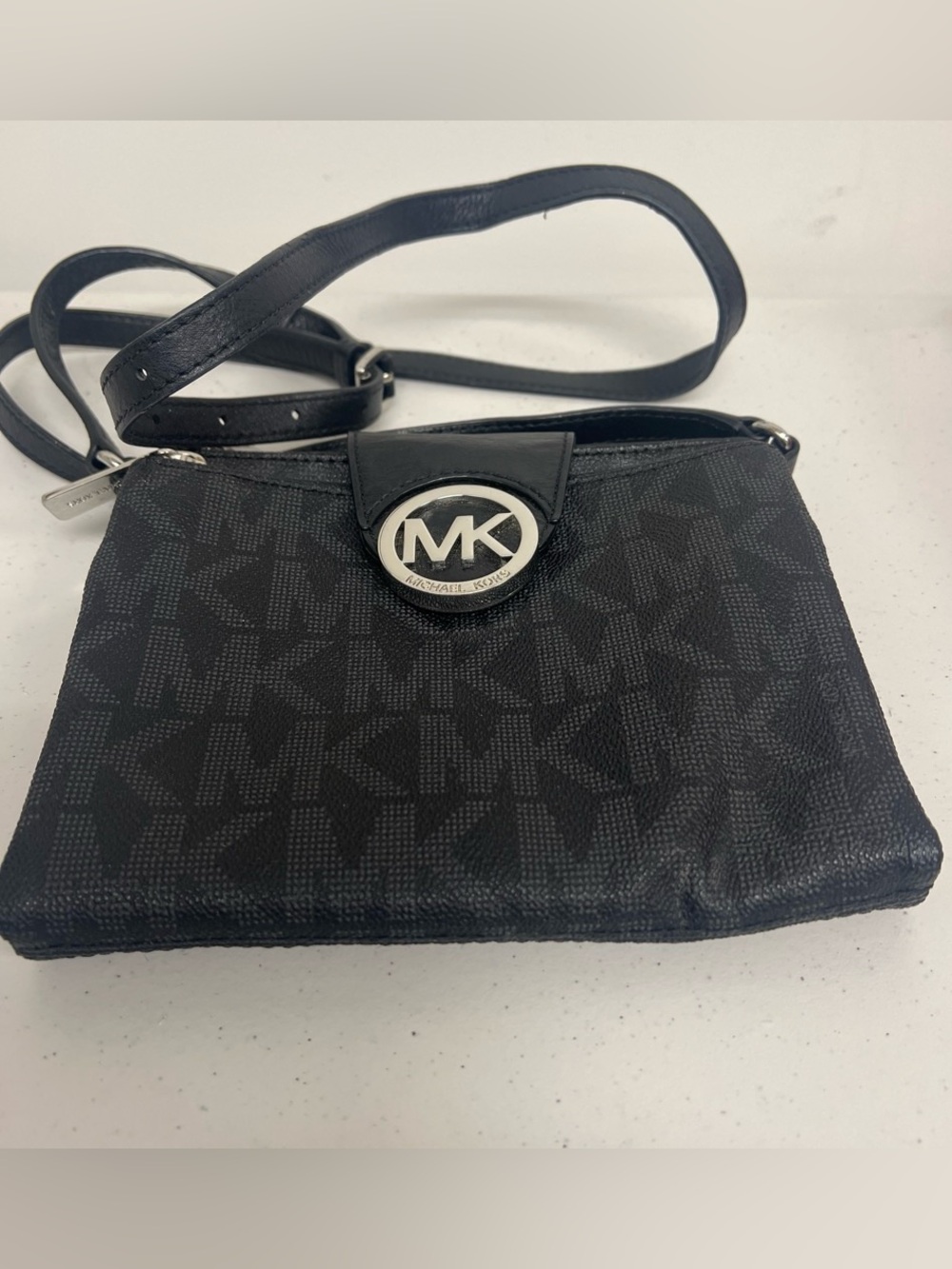 MICHAEL Michael Kors Black MK Logo Crossbody Bag